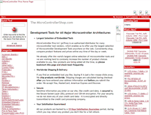 Tablet Screenshot of microcontrollershop.com